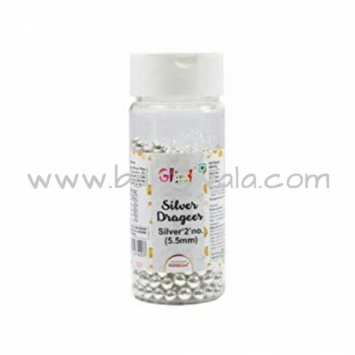 Glint - Silver Dragees - Size 2 - 5.5mm - 25g