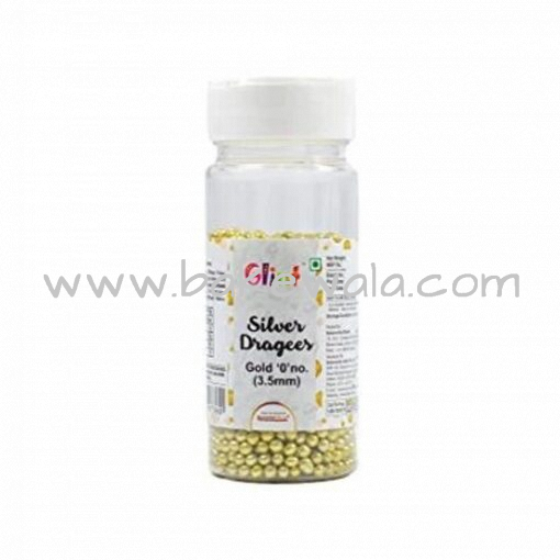 Glint - Gold Dragees - Size 0 - 3.5mm - 25g