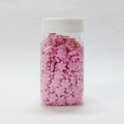 Sugar Shine - Sprinkles - Pink Flowers - 65g