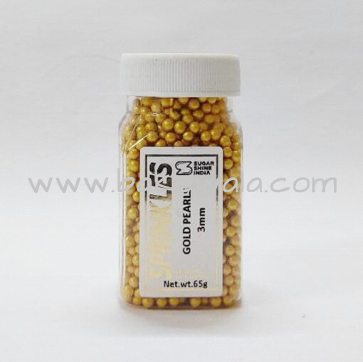 Sugar Shine - Sprinkles - Gold Pearls - 65g