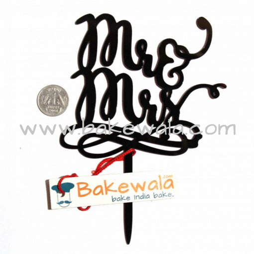 Acrylic Cake Topper - Mr and Mrs - Signature Style