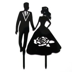 Acrylic Cake Topper or Silhouette - Couple