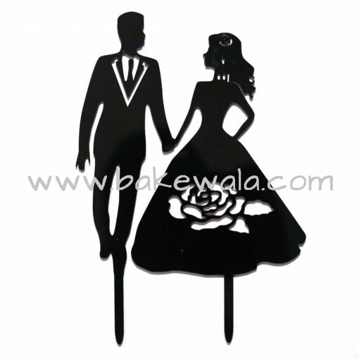 Acrylic Cake Topper or Silhouette - Couple