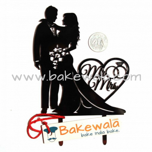 Acrylic Cake Topper or Silhouette  - I Do - Wedding Couple