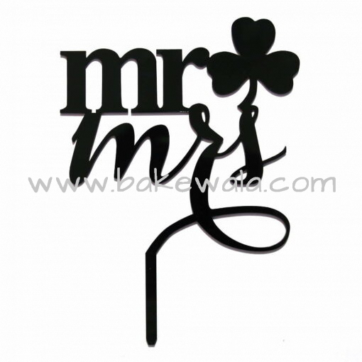 Acrylic Cake Topper or Silhouette - Mr & Mrs