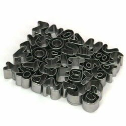 Alphabet and Number Cutters - Steel