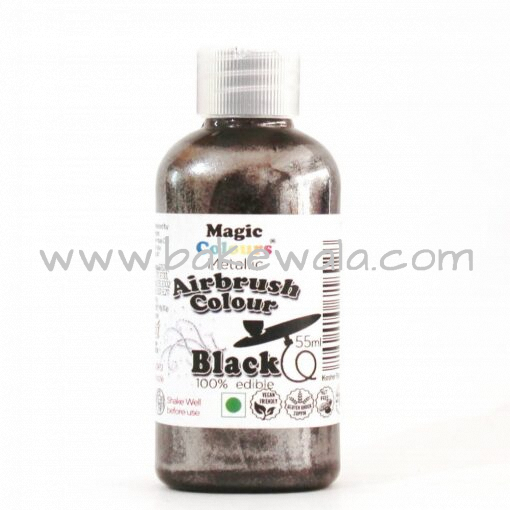 Magic Colours - Metallic Airbrush Colour - Black - 55ml