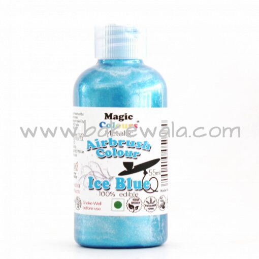 Magic Colours - Metallic Airbrush Colour - Ice Blue - 55ml