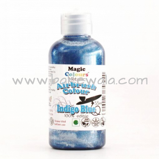 Magic Colours - Metallic Airbrush Colour - Indigo Blue- 55ml