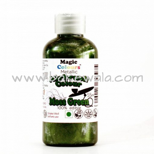 Magic Colours - Metallic Airbrush Colour - Moss Green - 55ml