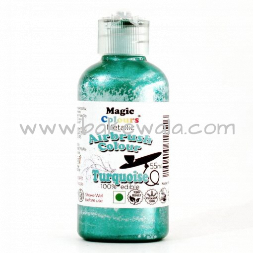 Magic Colours - Metallic Airbrush Colour - Turquoise - 55ml