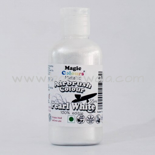 Magic Colours - Metallic Airbrush Colour - Pearl White - 55ml