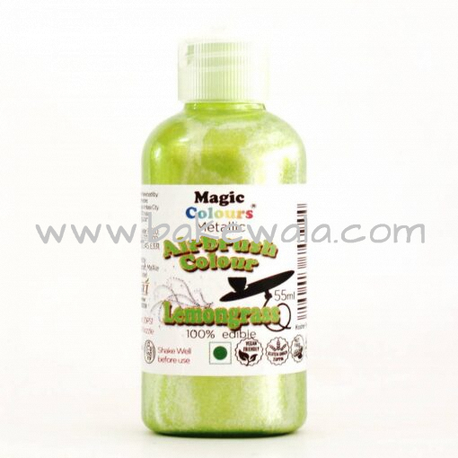 Magic Colours - Metallic Airbrush Colour - Lemon Grass - 55ml