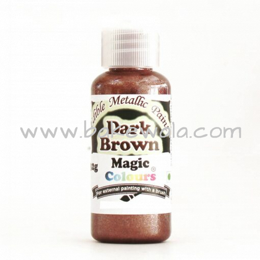 Magic Colours - Metallic Paint - Dark Brown - 32g