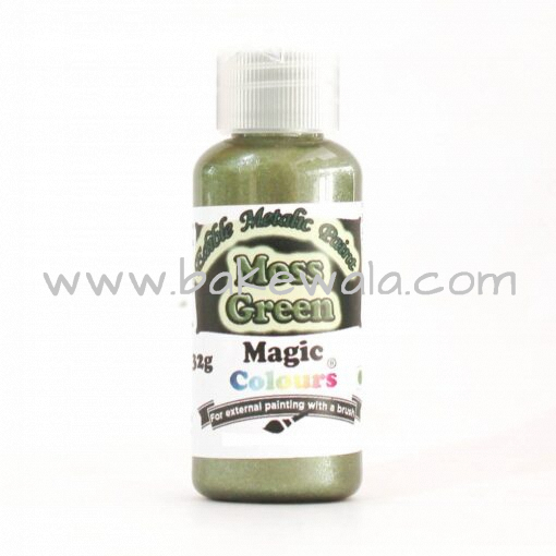 Magic Colours - Metallic Paint - Moss Green - 32g