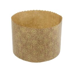 Panettone Paper Muffin Cup - Vintage Light Brown and Gold - 16 cm -3000pcs