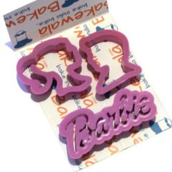 Barbie logo Cutters - 3 pcs