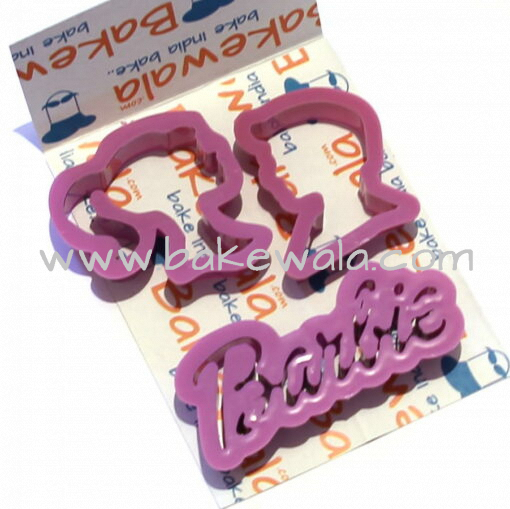 Barbie logo Cutters - 3 pcs