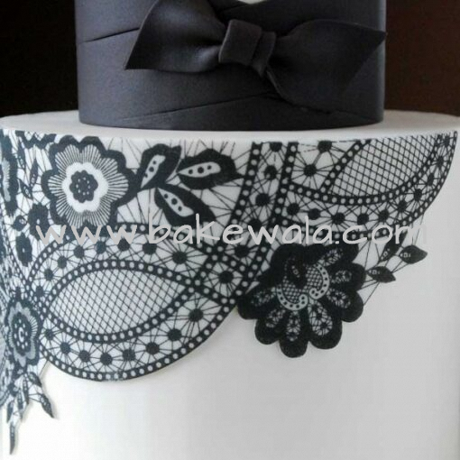 Belgian Lace Mesh Cake Stencil - Evil Cake Genius