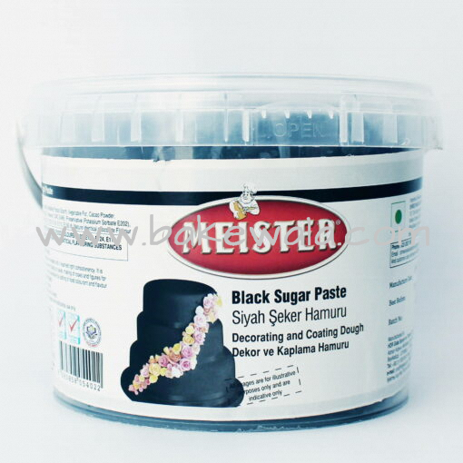 Meister Sugar Paste or Fondant - Black - 1kg