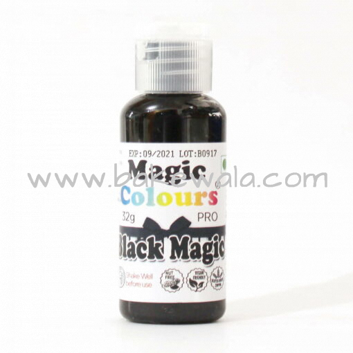 Icing or Gel Color - Magic Colours Pro Gel - Black Magic - 32g