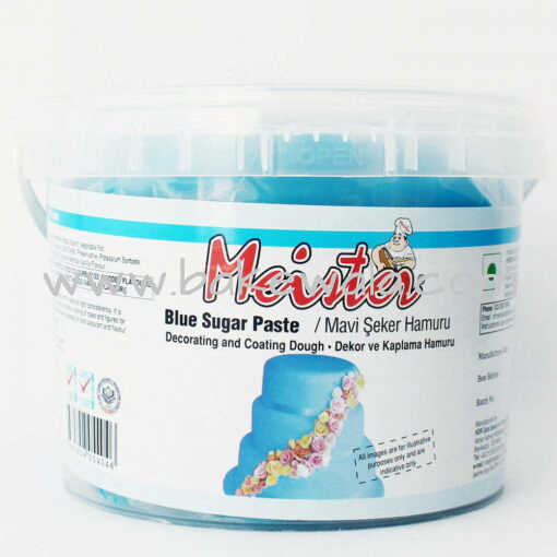 Meister Sugar Paste or Fondant - Blue - 1kg