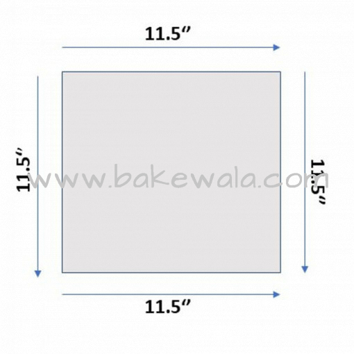 Cake Base Gold - Square - 11.5 inches - Set of 5