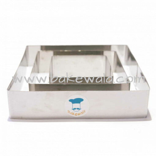 Cake Ring - Square - Set of 3