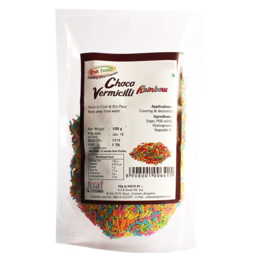 Choco Vermicilli Rainbow - 100g