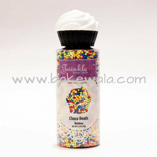 Choco Beads-Nonpareil Candy Sprinkles (Rainbow)