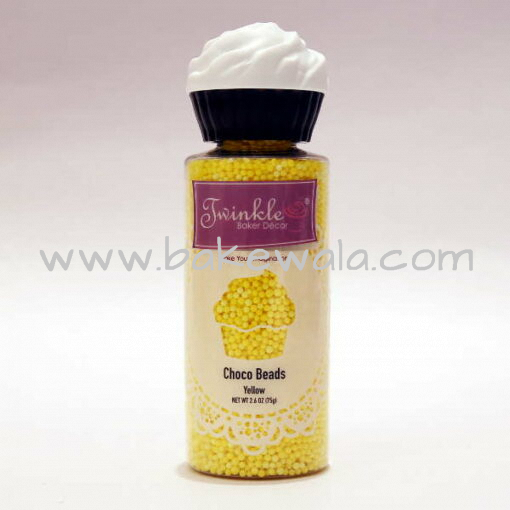 Choco Beads - Nonpareil Candy Sprinkles (Yellow)