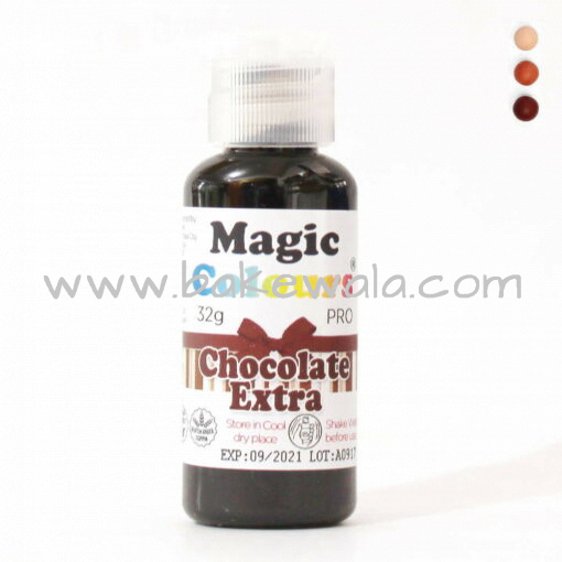 Icing or Gel Color - Magic Colours Pro Gel - Chocolate Extra - 32g