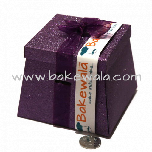 Chocolate Paper Box - Set of 10 Pieces - Designer Purple - Size 2