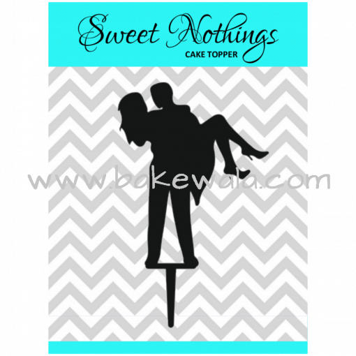 Acrylic Cake Topper or Silhouette - Happy Couple - Design 4