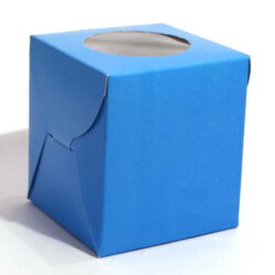 Cupcake Boxes  1 Cavity - Blue  - 45 PCS