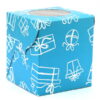 Cupcake Boxes  1 Cavity - Gift Box Print  - Teal Blue 45 PCS