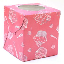 Cupcake Boxes  1 Cavity - Party Pink  - 45 PCS