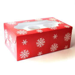 Cupcake Boxes  6 Cavities - Christmas - 20 pc