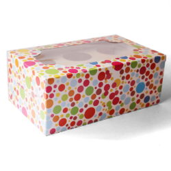 Cupcake Boxes  6 Cavities - Colours - 20 pc