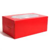 Cupcake Boxes 6 Cavities - Red  - 20 PCS