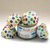 Cupcake Paper Liners - Colourful Polka Dots - 10.5 cm - 100 pcs