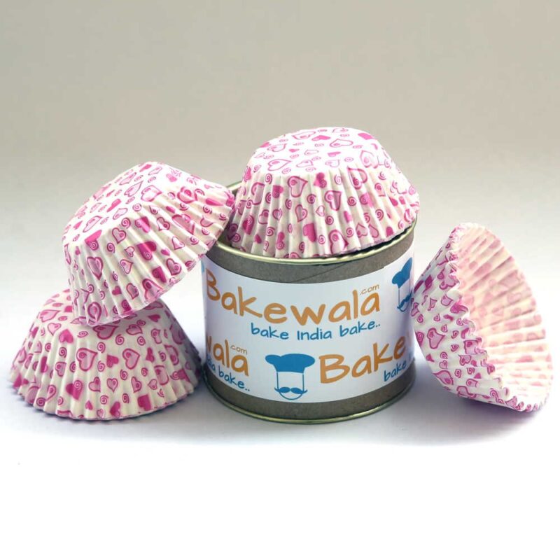 Cupcake Paper Liners - Hearts - 11cm - 100 pcs