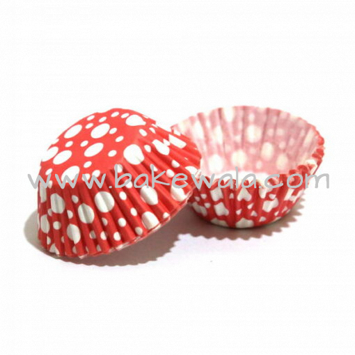 Cupcake Paper Liners - Red n White - 12cm - 100 pcs