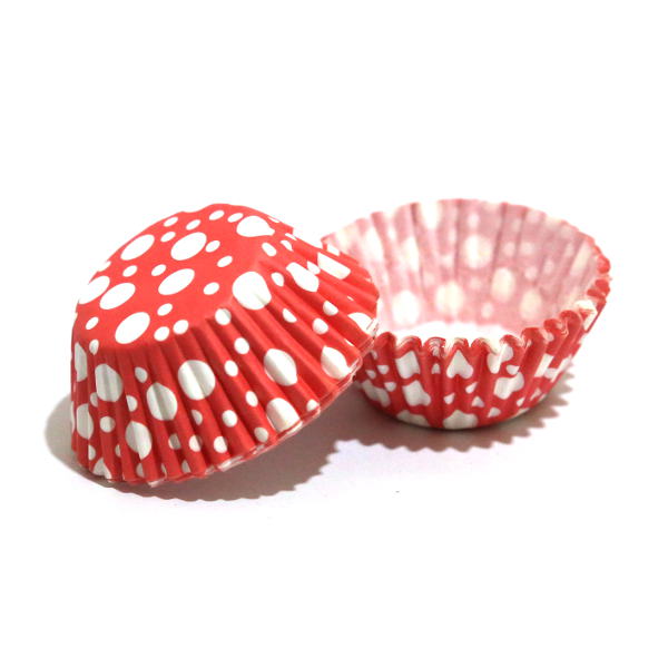 Cupcake Paper Liners - Red n White - 12cm - 100 pcs