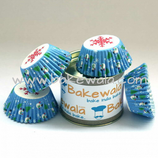 Cupcake Paper Liners - Snowflake - 10.5cm - 100 pcs