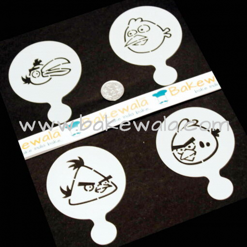 Cookies Stencils - Angry Birds - Set of 4