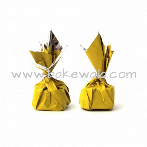 Chocolate Wrapper - Plain Lemon Yellow - 300 pcs