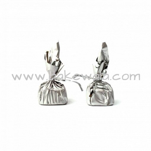 Chocolate Wrapper - Plain - Matte Silver - 300 pcs