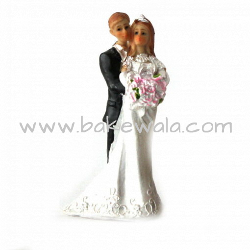 Wedding Cake Topper - Bride and Groom - 4.5"