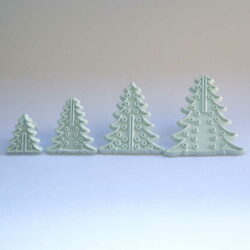 Embosser - Christmas Tree Shapes - Set of 4